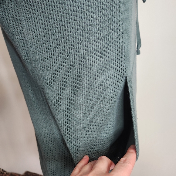 Lululemon Wake Up & Go Zipper Hoodie Sweater In Graphite Green Size L - Picture 6 of 15